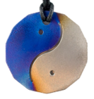 14 Sided Yin Yang Blue/Silver Tesla's Plate Personal Pendant Design