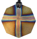 8 Sided Gold Cross Tesla's Plate Personal Pendant Design