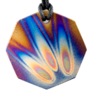 8 Sided Flame Tesla's Plate Personal Pendant Design