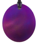 Oval Purple Tesla's Plate Personal Pendant Design