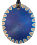 Blue Stargate Oval Tesla's Plate Personal Pendant Design