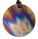 Round Flame Tesla's Plate Personal Pendant Design