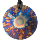 Round Starburst Tesla's Plate Personal Pendant Design